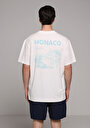 thumb-Afficher les détails de T-shirt À Manches Courtes Blanc Comfort Fit Droit Homme