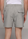 thumb-Afficher les détails de Short De Bain Anthracite Slim Fit Doublé Homme