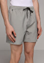 thumb-Afficher les détails de Short De Bain Anthracite Slim Fit Doublé Homme