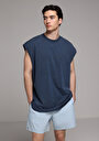 thumb-Afficher les détails de Athlète Bleu Oversize Fit Homme