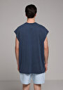 thumb-Afficher les détails de Athlète Bleu Oversize Fit Homme