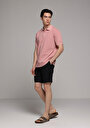 thumb-Afficher les détails de T-shirt Polo À Manches Courtes Rose Droit Regular Fit Homme