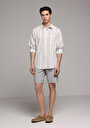 thumb-Afficher les détails de Short Gris Regular Fit Homme