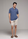 thumb-Afficher les détails de T-shirt Polo À Manches Courtes Bleu Droit Regular Fit Homme