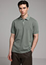 thumb-Afficher les détails de T-shirt Polo À Manches Courtes Vert Droit Regular Fit Homme