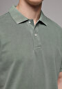thumb-Afficher les détails de T-shirt Polo À Manches Courtes Vert Droit Regular Fit Homme
