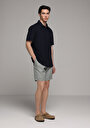 thumb-Afficher les détails de Chemise À Manches Courtes Marine Droit Regular Fit Homme