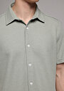 thumb-Afficher les détails de Chemise À Manches Courtes Vert Droit Regular Fit Homme