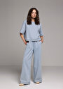 thumb-Afficher les détails de 982 Mely Pantalon    En Jean Loose Fit Femme