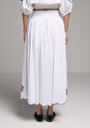 thumb-Afficher les détails de Jupe Blanc  Jakarli Uni Maxi Femme