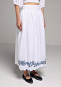 thumb-Afficher les détails de Jupe Blanc  Jakarli Uni Maxi Femme