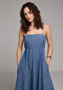 thumb-Afficher les détails de Robe  Regular Fit  Maxi Jean Femme