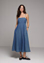 thumb-Afficher les détails de Robe  Regular Fit  Maxi Jean Femme