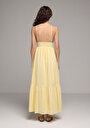 thumb-Afficher les détails de Robe Jaune Regular Fit  Maxi Voile Femme