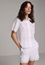thumb-Afficher les détails de Chemise À Manches Courtes Blanc Jakarli Fashion Fit Femme