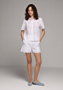 thumb-Afficher les détails de Chemise À Manches Courtes Blanc Jakarli Fashion Fit Femme