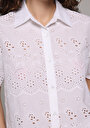 thumb-Afficher les détails de Chemise À Manches Courtes Blanc Jakarli Fashion Fit Femme