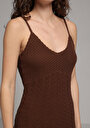 thumb-Afficher les détails de Robe Marron Slim Fit  Maxi Tricots Femme