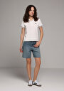 thumb-Afficher les détails de Blanc Regular Fit  Brodé Pique Femme