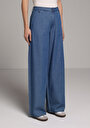 thumb-Afficher les détails de 978 Edna Pantalon    En Jean Loose Fit Femme