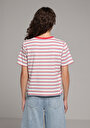 thumb-Afficher les détails de T-shirt À Manches Courtes Multicolou Regular Fit Rayé Femme