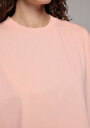 thumb-Afficher les détails de T-shirt À Manches Courtes Saumon Regular Fit Droit Femme