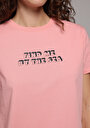 thumb-Afficher les détails de T-shirt À Manches Courtes Rose Regular Fit Imprimé Femme