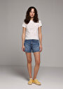 thumb-Afficher les détails de T-shirt À Manches Courtes Blanc Slim Fit  Femme