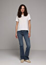 thumb-Afficher les détails de T-shirt À Manches Courtes Blanc Regular Fit Brodé Femme