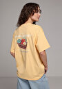 thumb-Afficher les détails de T-shirt À Manches Courtes Jaune Oversize Fit Droit Femme