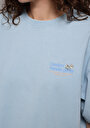 thumb-Afficher les détails de T-shirt À Manches Courtes Bleu Relaxed Fit Droit Femme