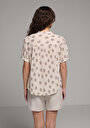 thumb-Afficher les détails de Chemise À Manches Courtes Beige  Fashion Fit Femme