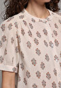 thumb-Afficher les détails de Chemise À Manches Courtes Beige  Fashion Fit Femme