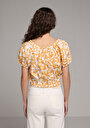 thumb-Afficher les détails de Chemise À Manches Courtes Jaune  Fashion Fit Femme