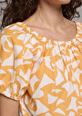 thumb-Afficher les détails de Chemise À Manches Courtes Jaune  Fashion Fit Femme