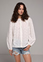 thumb-Afficher les détails de Chemisier À Manches Longues Blanc Fashion Fit Femme