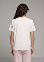thumb-Afficher les détails de T-shirt À Manches Courtes Blanc Regular Fit Imprimé Femme