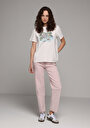thumb-Afficher les détails de T-shirt À Manches Courtes Blanc Regular Fit Imprimé Femme