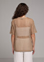 thumb-Afficher les détails de Tricoter Marron Regular Fit  Femme