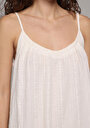 thumb-Afficher les détails de Robe Ecru Regular Fit  Maxi Mousseline Femme