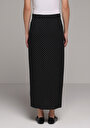 thumb-Afficher les détails de Jupe Noir  Pois Shally Maxi Femme