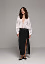 thumb-Afficher les détails de Jupe Noir  Pois Shally Maxi Femme