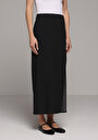 thumb-Afficher les détails de Jupe Noir  Pois Shally Maxi Femme
