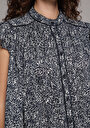thumb-Afficher les détails de Chemise À Manches Courtes Marine  Fashion Fit Femme