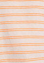 thumb-Afficher les détails de T-shirt À Manches Courtes Orange Regular Fit Rayé Femme