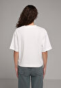 thumb-Afficher les détails de T-shirt À Manches Courtes Blanc Regular Fit Brodé Femme
