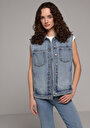 thumb-Afficher les détails de Gilet  Oversize Fit Femme