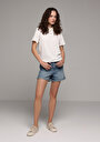 thumb-Afficher les détails de Blanc Regular Fit  Droit Pique Femme