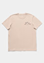 thumb-Afficher les détails de T-shirt À Manches Courtes Beige Regular Fit Droit Homme