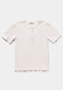 thumb-Afficher les détails de Chemise Polo À Manches Courtes Blanc Droit Slim Fit Femme